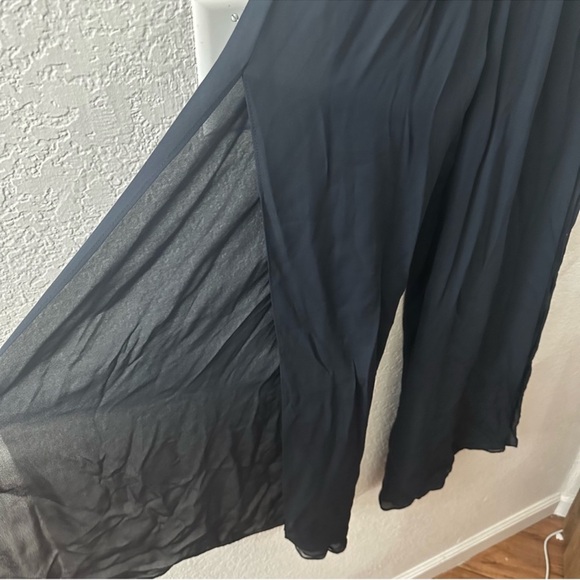 Anne Namba Designs Silk Wide Leg Double Layer Pant 
size small - Picture 3 of 9